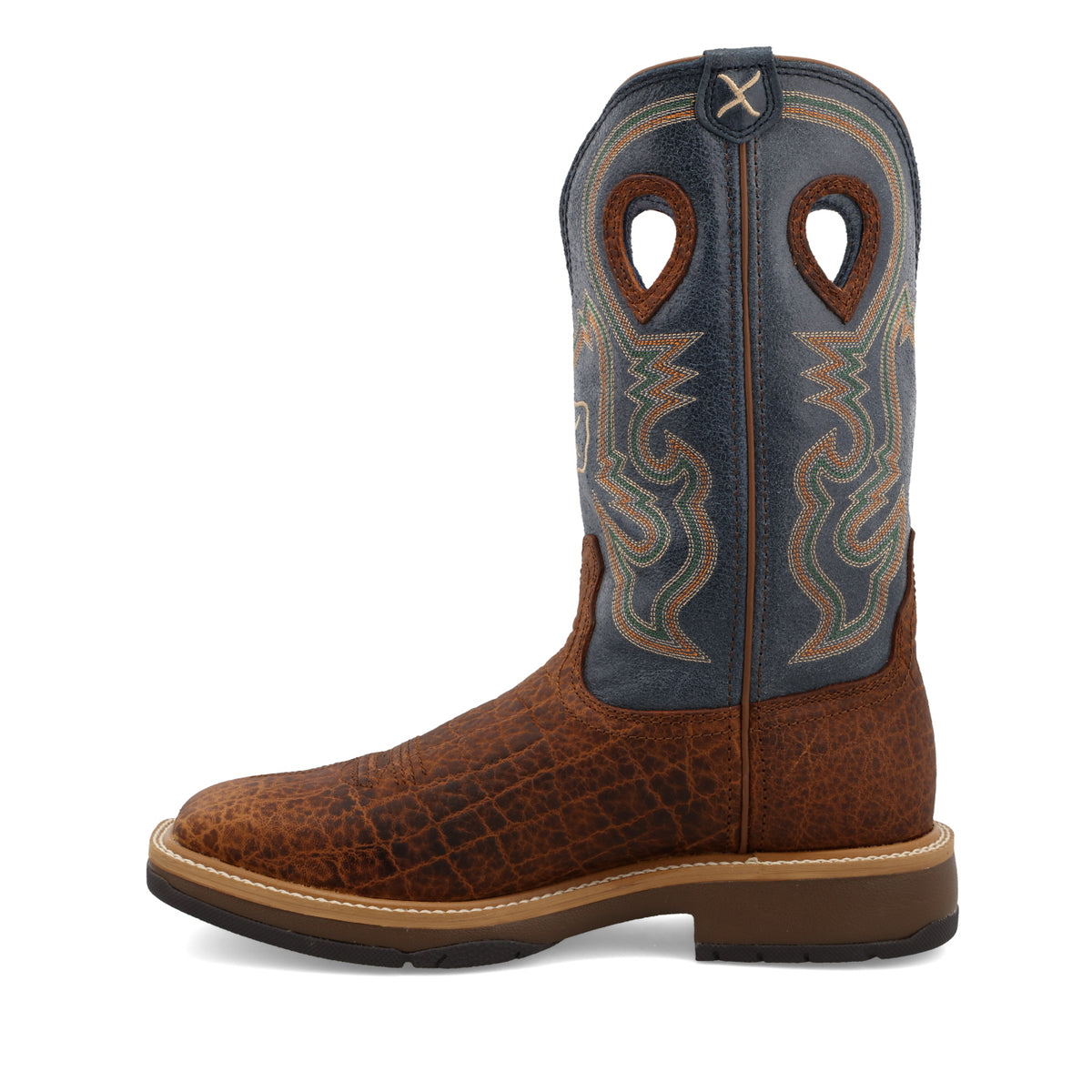 12" Horseman - Distressed Saddle & Peacock