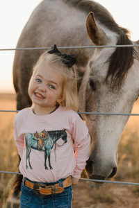 Mini Blu Roan Belle Long Sleeve Tee - Sterling Kreek