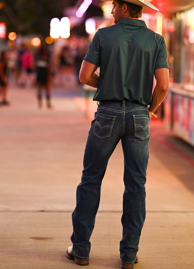 Rock & Roll Denim Regular Fit Straight Leg Jeans