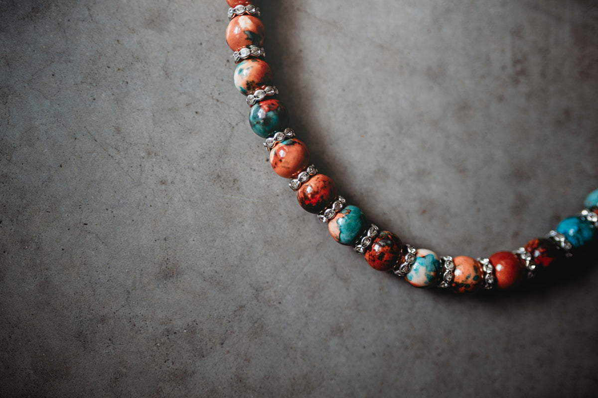 Quartz and Jasper Necklace