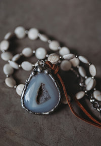 Agate with Geo Necklace