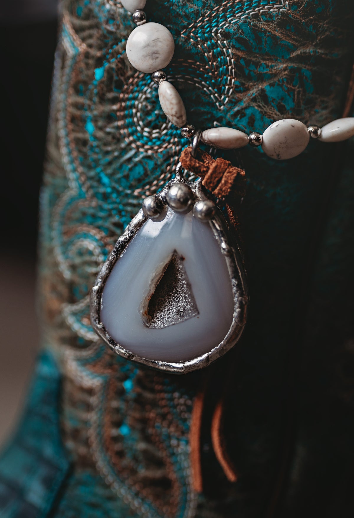 Agate with Geo Necklace