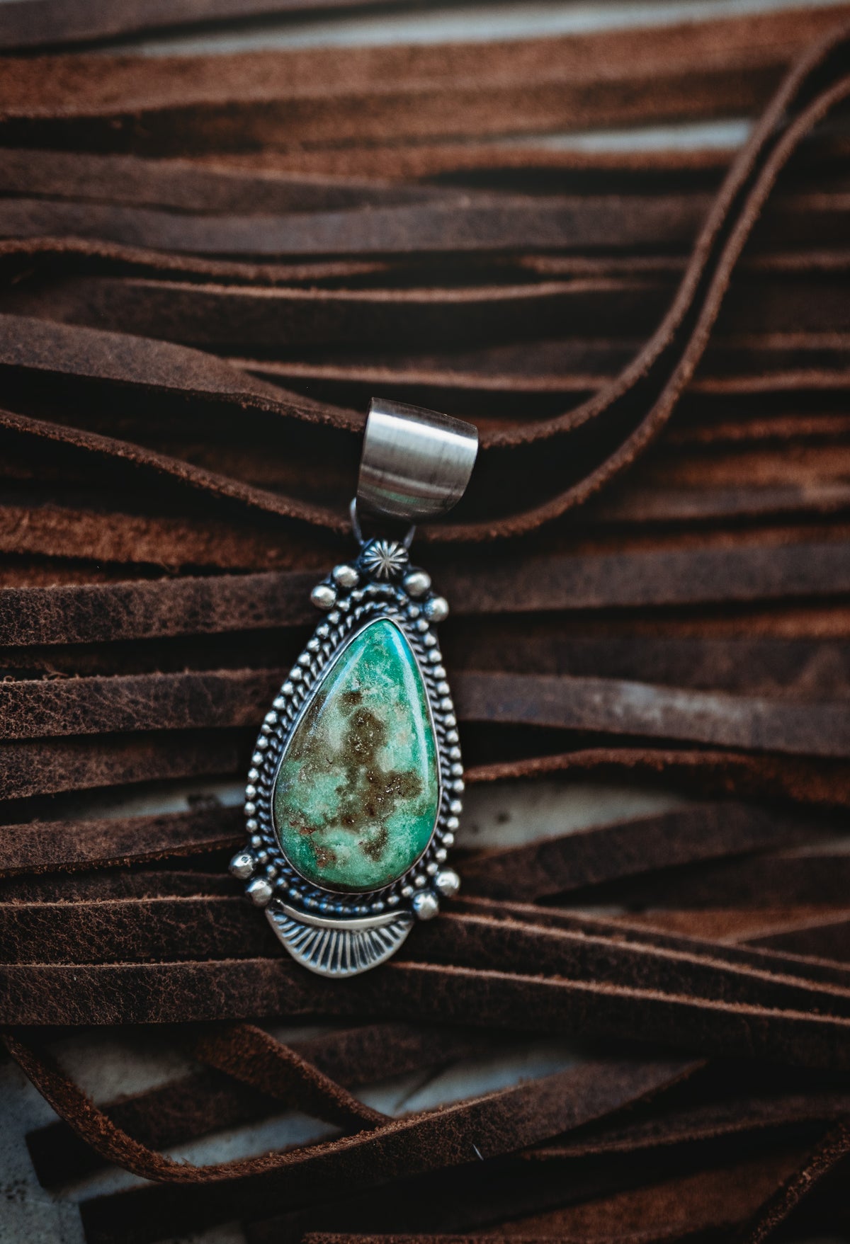 Vintage Inspired Turquoise Pendant