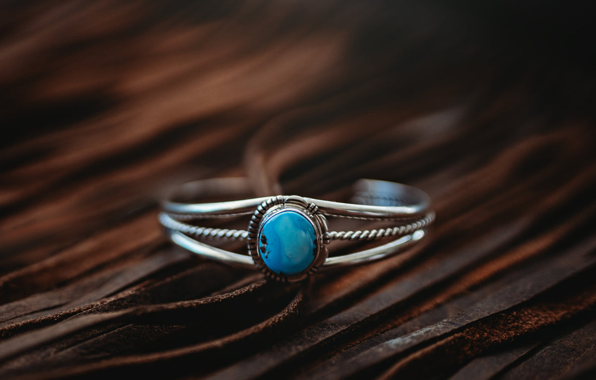 Oval Turquoise Cuff