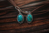 Turquoise Oval Earrings