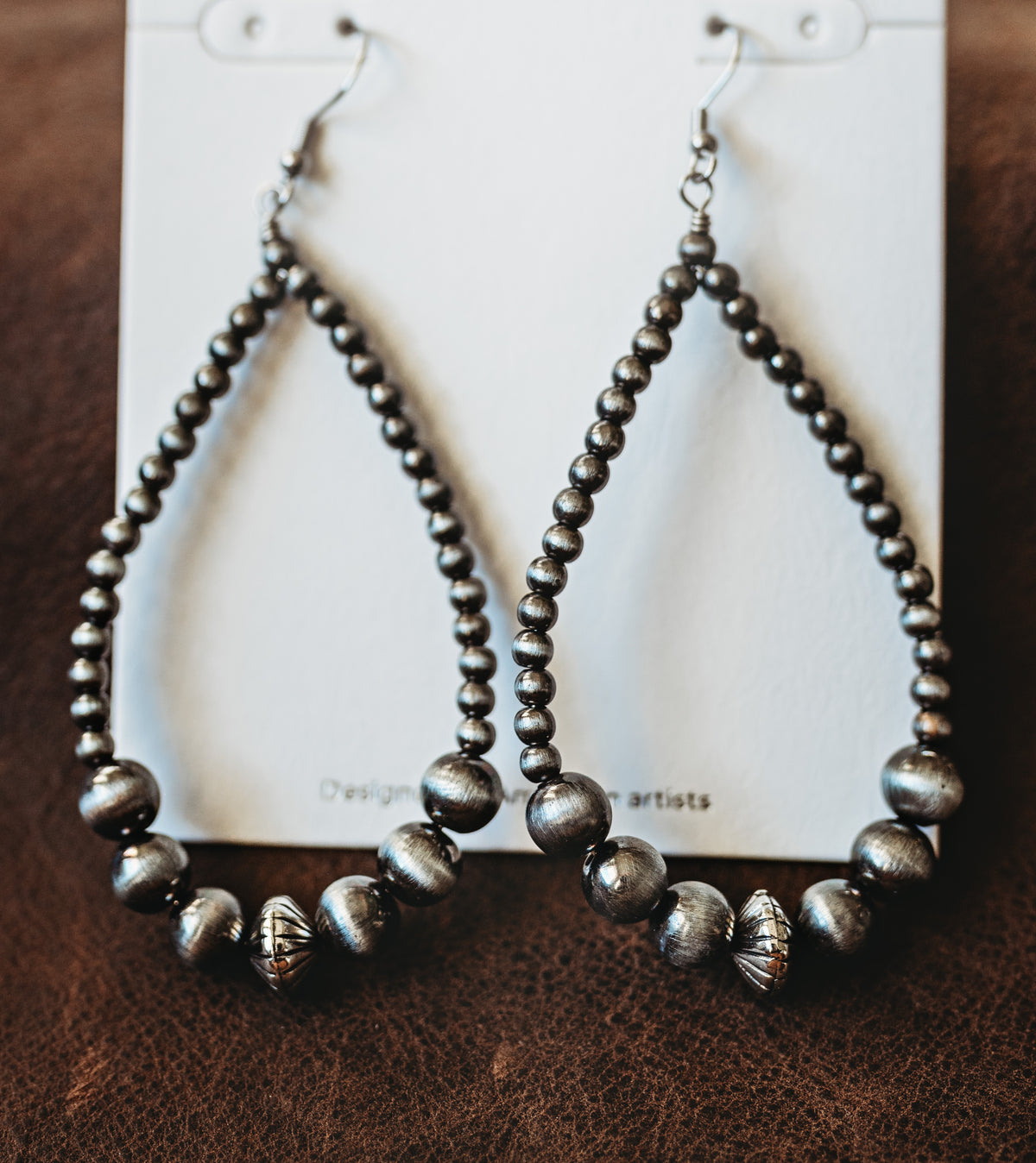 Imitation Navajo Pearl Earrings