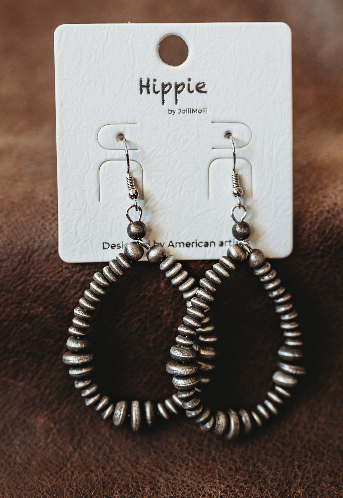 Imitation Navajo Pearl Drop Earrings