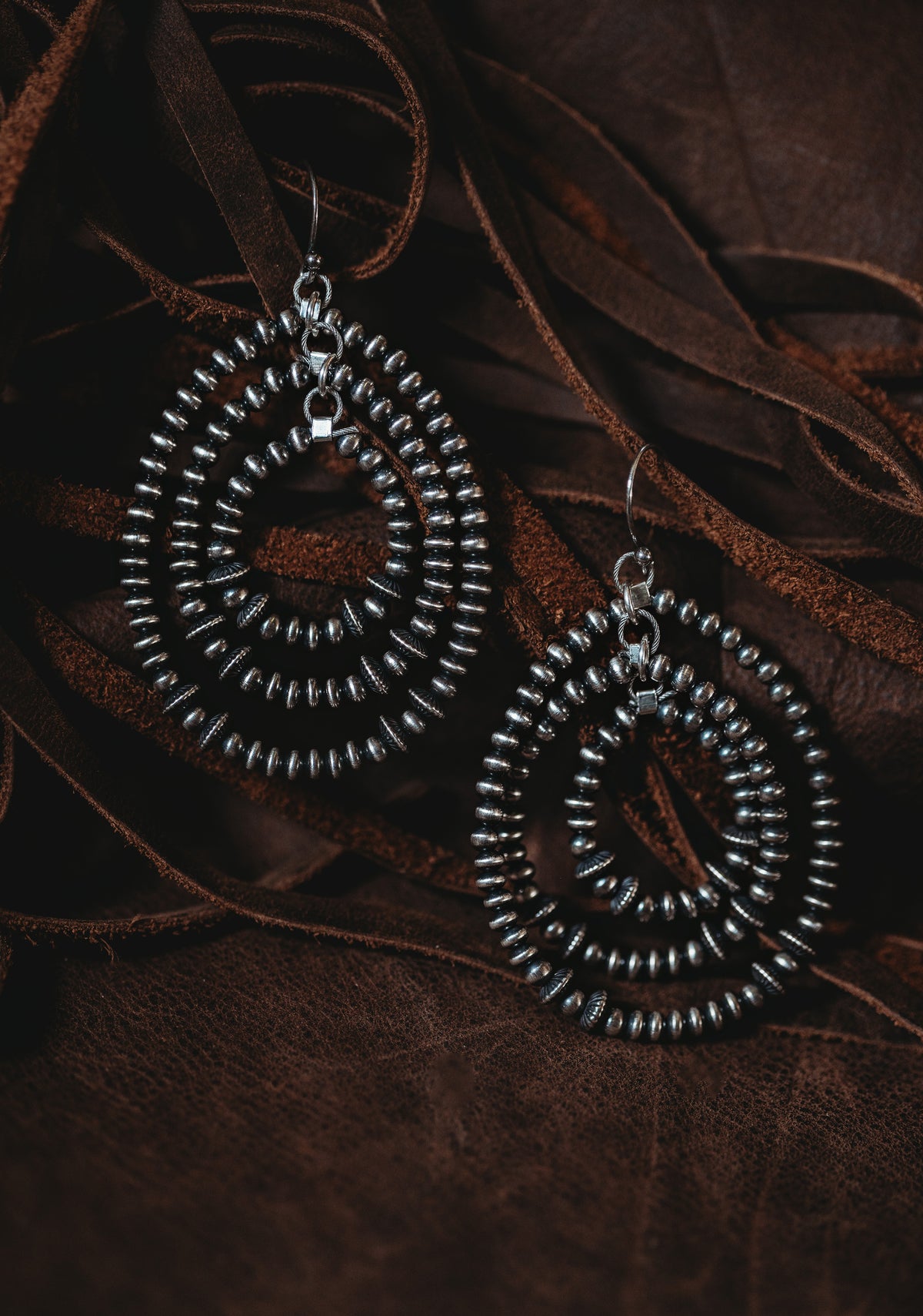 Navajo Pearl Drop Earrings