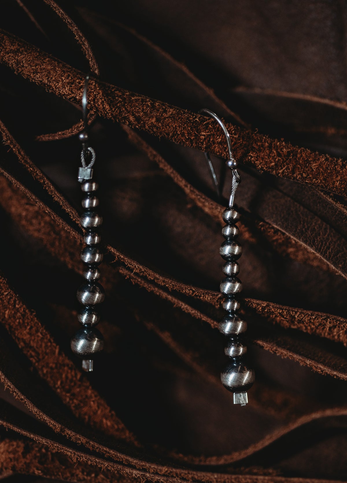 Navajo Pearl Dangle Earrings
