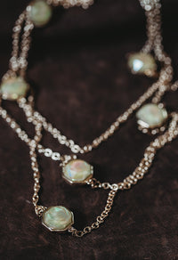 Chunky Three Strand Beaded Necklace