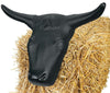 Steer Head Black with 2 Metal Bale Spikes #40201