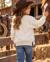 Montana Co. Girls Western Sequence Fleece Sweatshirt