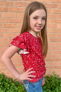 Bandana Babe Kids Top - Sterling Kreek