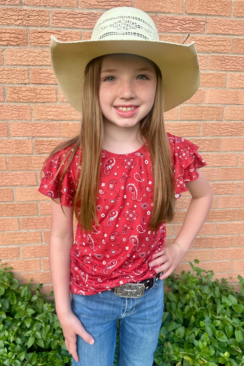 Bandana Babe Kids Top - Sterling Kreek