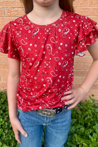 Bandana Babe Kids Top - Sterling Kreek