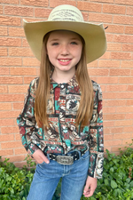 Sterling Kreek Vintage Rodeo Button Up - Kids