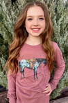 Mini Blu Roan Belle Long Sleeve Tee - Sterling Kreek