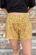 Sterling Kreek Bandana Babe Shorts - Yellow