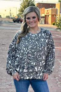 Tooled in Love Sweater Top - Sterling Kreek