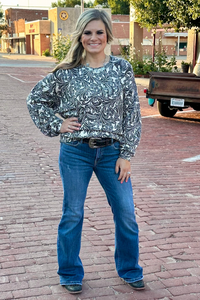Tooled in Love Sweater Top - Sterling Kreek