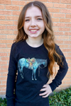 Mini Blu Roan Belle Long Sleeve Tee - Sterling Kreek