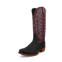 13" Reserve Boot - Black Ostrich & Purple Potion