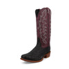 13" Reserve Boot - Black Ostrich & Purple Potion