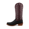 13" Reserve Boot - Black Ostrich & Purple Potion