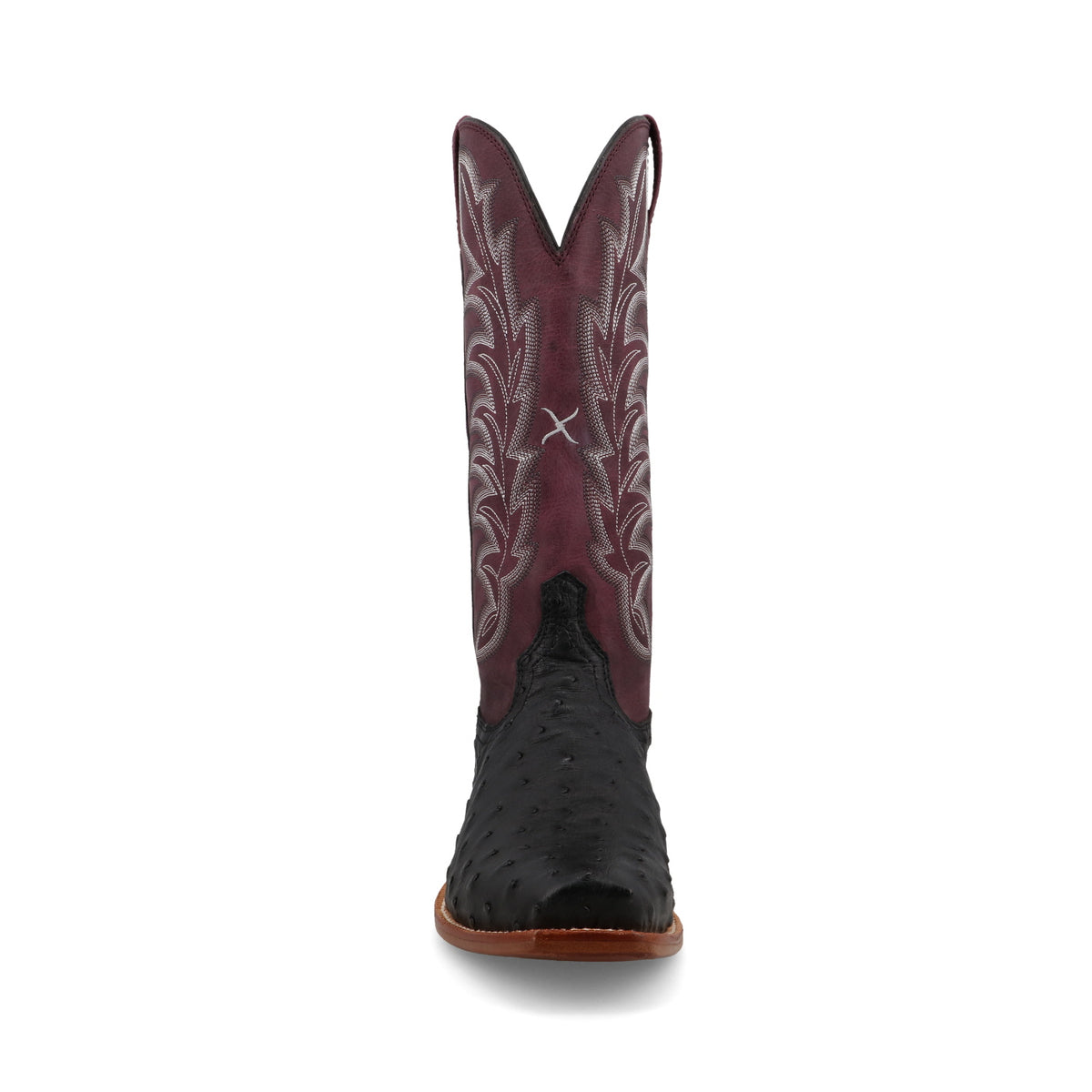 13" Reserve Boot - Black Ostrich & Purple Potion