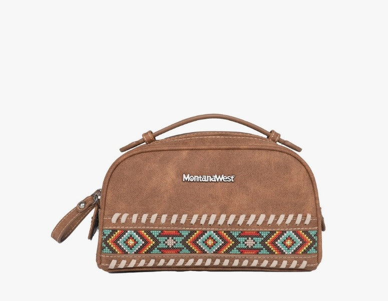 Montana West Embroidered Aztec Collection Travel Pouch