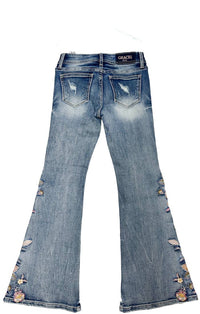 Grace in LA - Floral Embroidery Girl Flare | GL-51900