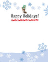 Horse Hollow Press - Donkey Boxed Christmas Cards / Candy Cane / 8 Holiday Cards