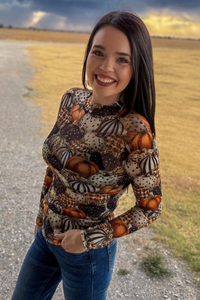 Sterling Kreek - Fall Charm Mesh Top