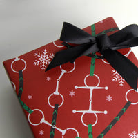 Hunt Seat Paper Co. - Bits + Reins Holiday - Equestrian Horse Gift Wrapping Paper