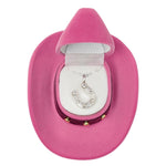 Horseshoe Pendant with Colorful Cowboy Hat Gift Box