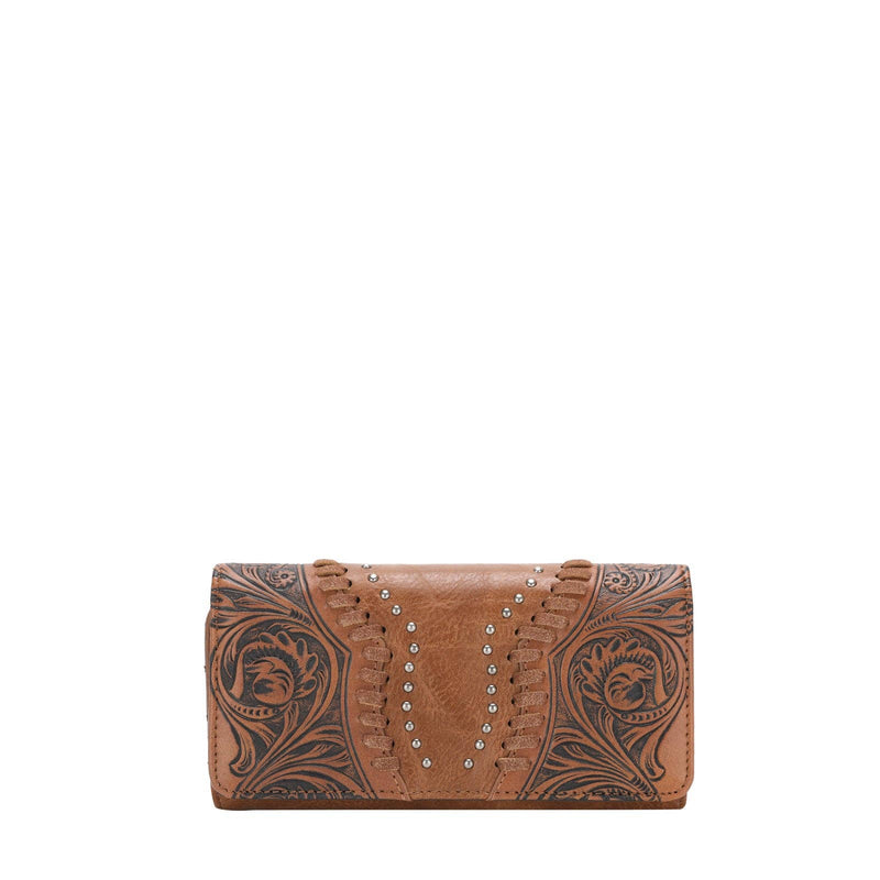 Montana West - TR147-W002 Trinity Ranch Vintage Floral Tooled Wallet