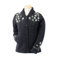 Lost Horizons Knitwear - Lucky Daisy Western Embroidered Wool Cardigan