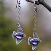 Tourtiwi - Simple Swallow Earrings Elegant Crystal Bird Earrings