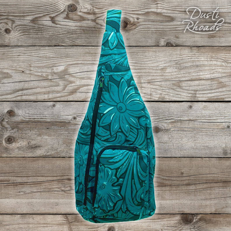 Dusti Rhoads - Saddle Up Teal Sling Bag