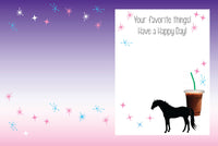 Horse Hollow Press - Horse Birthday Card | Starbucks