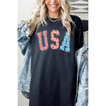 COLORBEAR - Floral USA Graphic Heavyweight T Shirts