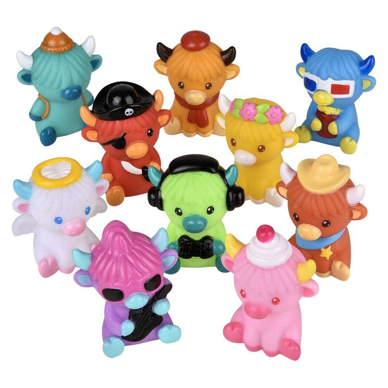 La Luna Bella - Toys - 2" Rubber Highland Cow - LLB Toys