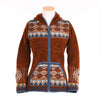 Lost Horizons Knitwear - Dakotah Hooded Wool Sweater with Western Pattern