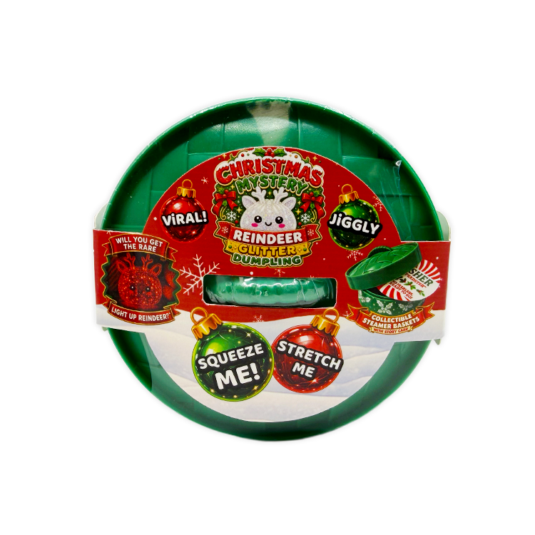 Novelty Brands - Fun Doh Christmas Mystery Reindeer Dumpling Squishy Toy