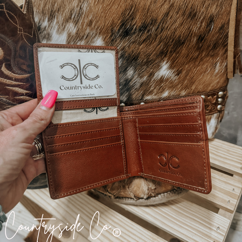 Texas Western Cowhide Bags and More - Longhorn Edition Westin Cowhide Men's Wallet New Style 2025