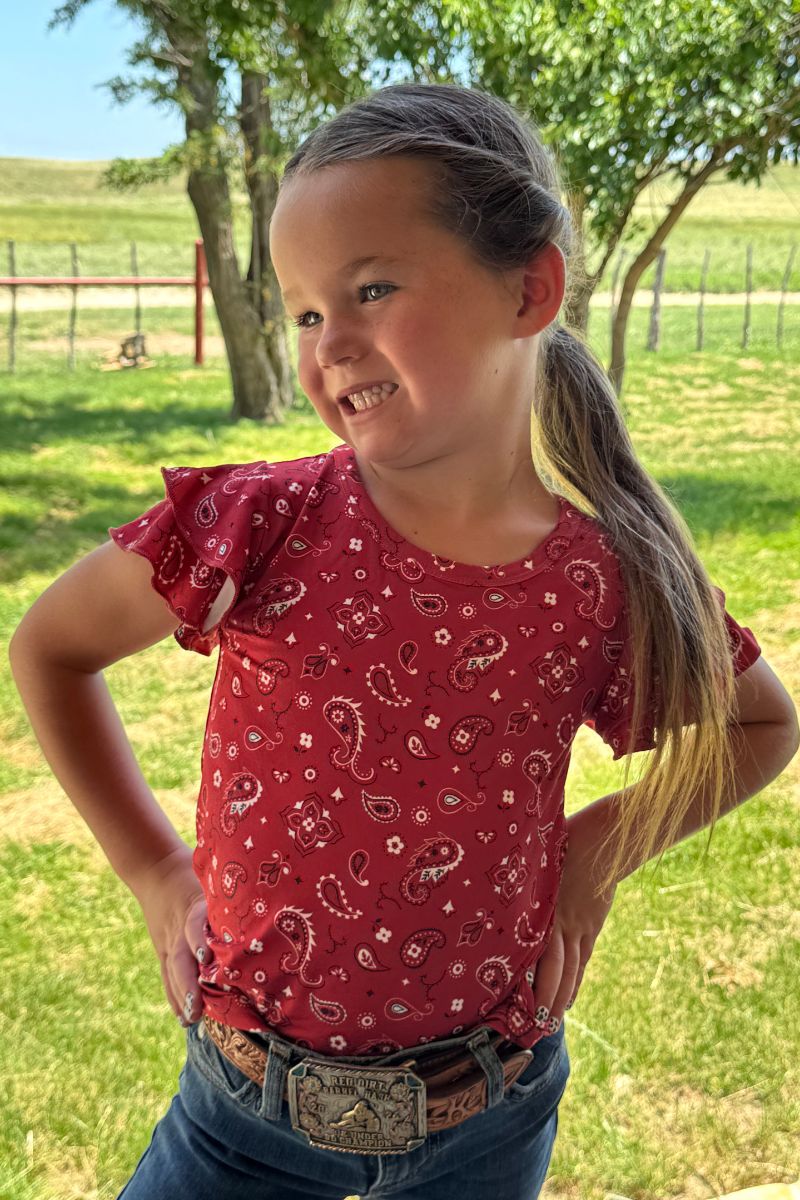 Bandana Babe Kids Top - Sterling Kreek