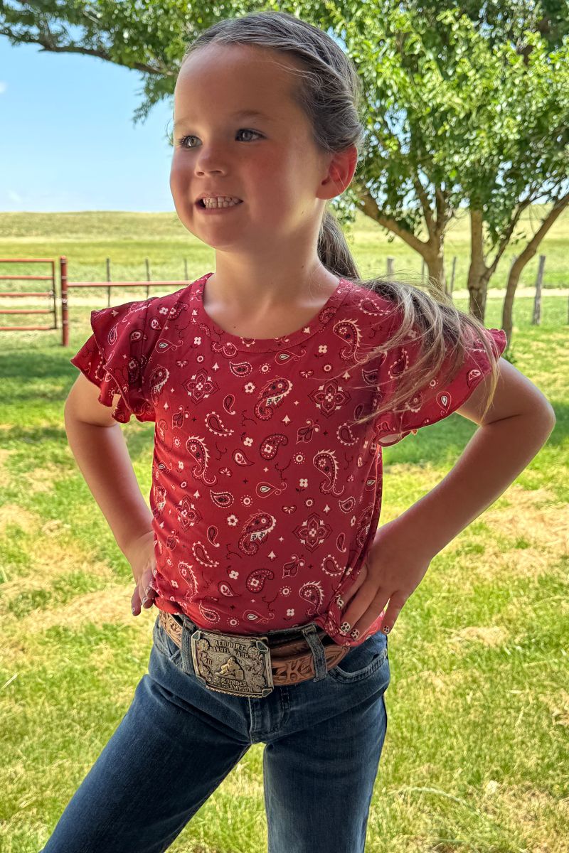 Bandana Babe Kids Top - Sterling Kreek