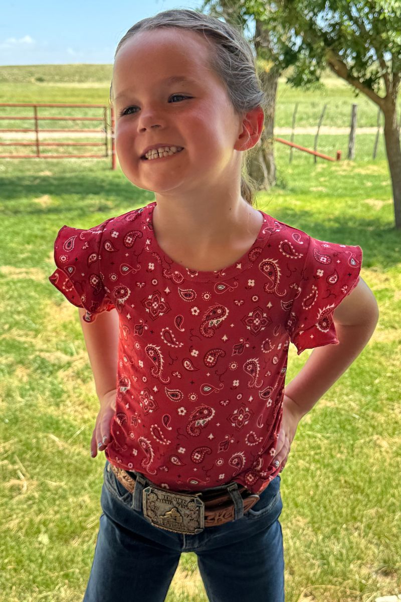 Bandana Babe Kids Top - Sterling Kreek