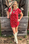 Sterling Kreek Bandana Babe Red Dress