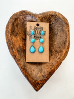 Boho Ranch Western Tier Drop Earrings